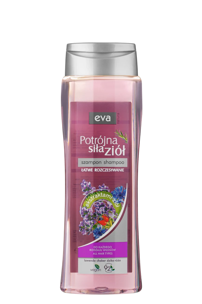 EVA NATURA TRIPLE STRENGTH OF HERBS Shampoo - lavender, cornflower, wild rose